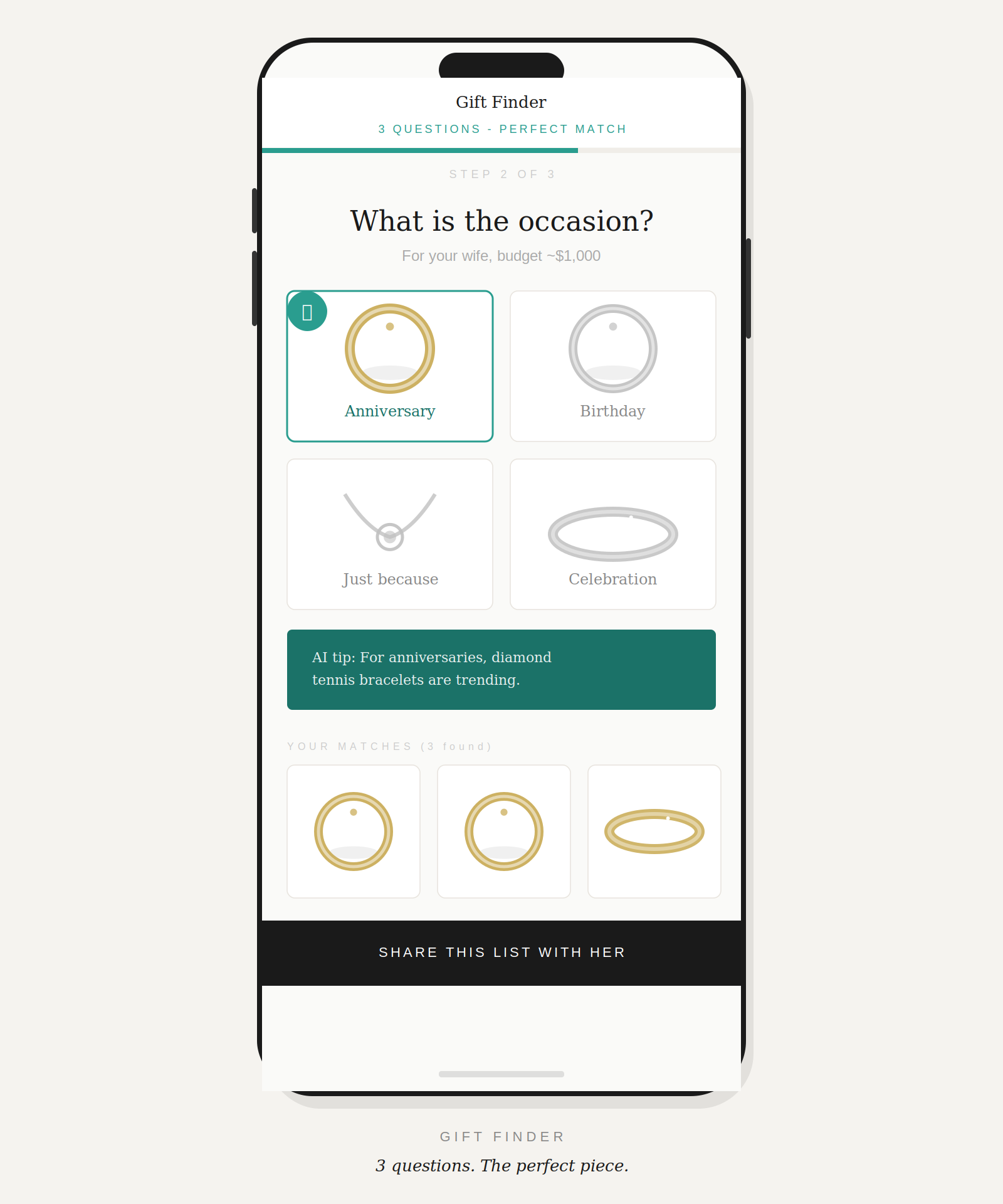 Gift Finder mockup